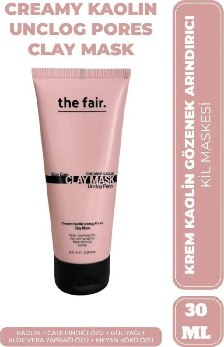 the fair. Siyah Nokta Karşıtı Kaolin Gözenek Temizleyen Yağlı ve Karma Ciltler için Kil Maskesi 30 ml