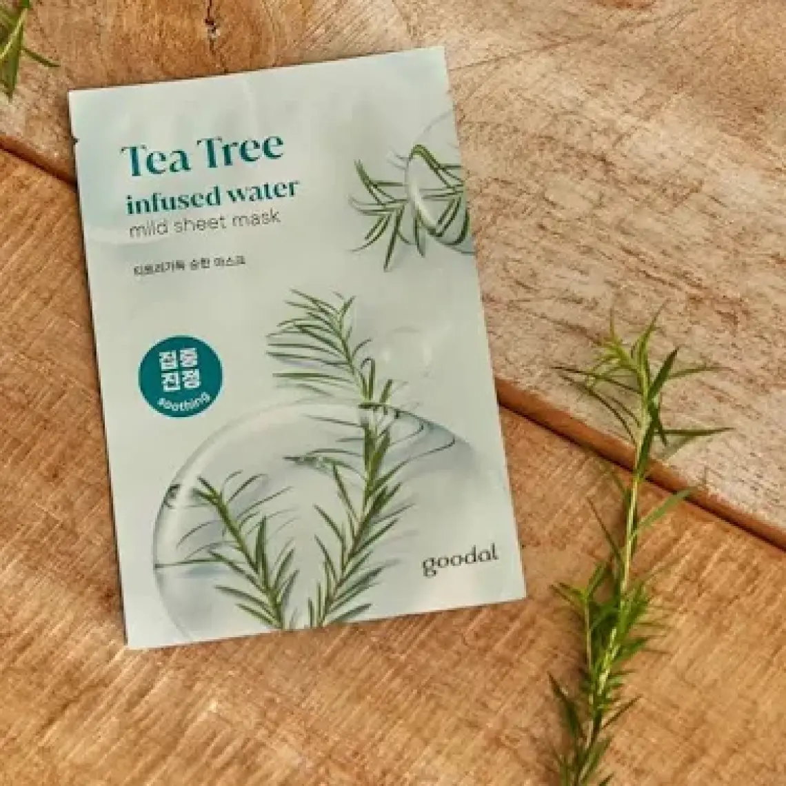 Goodal Tea Tree Infused Water Mild Sheet Mask - Yatıştırıcı Çay Ağacı Maskesi
