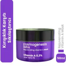 Cosmogenesis Labs Canlandıran A Vitamini Maske 50ML Kuruluk Önleyici Gençleştirici ve Parlak Esnek Pürüzsüz Görünüm