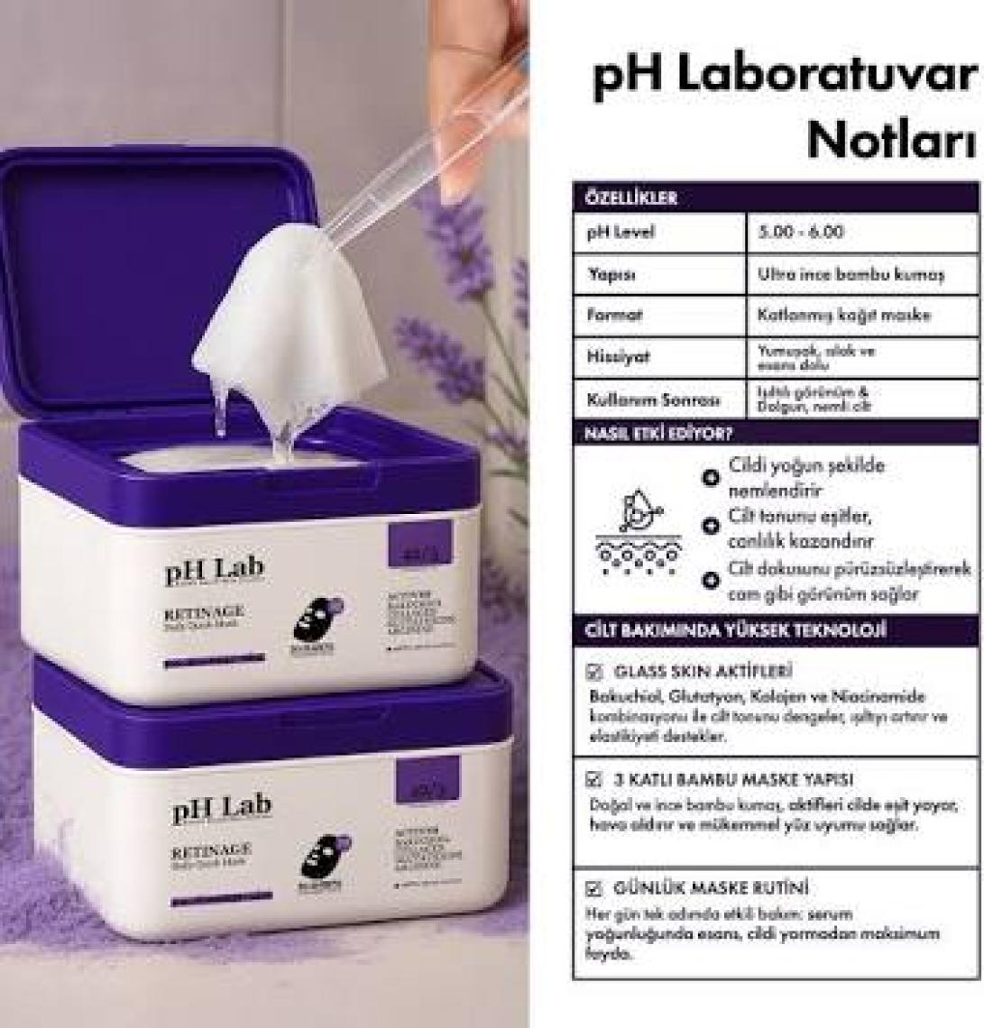 Phlab Retinage Daily Quick Günlük 30'lu Maske