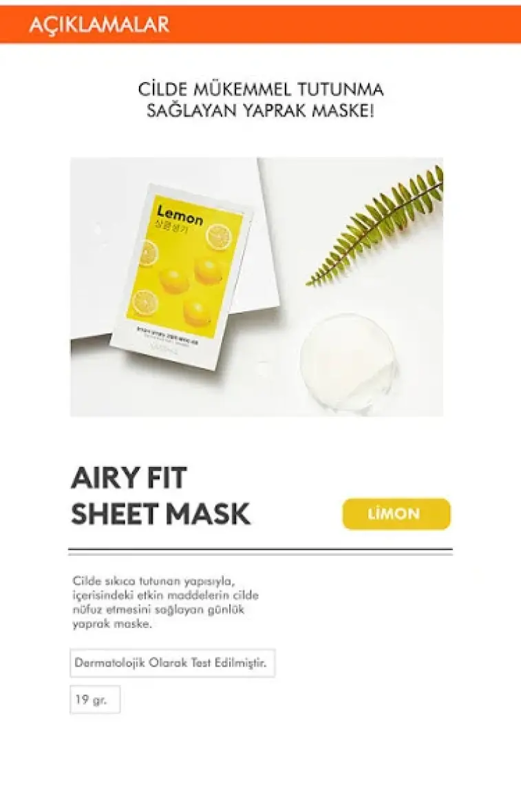 MISSHA Koyu Ve Mat Ciltler Için Limon Içeren Yaprak (Lemon)