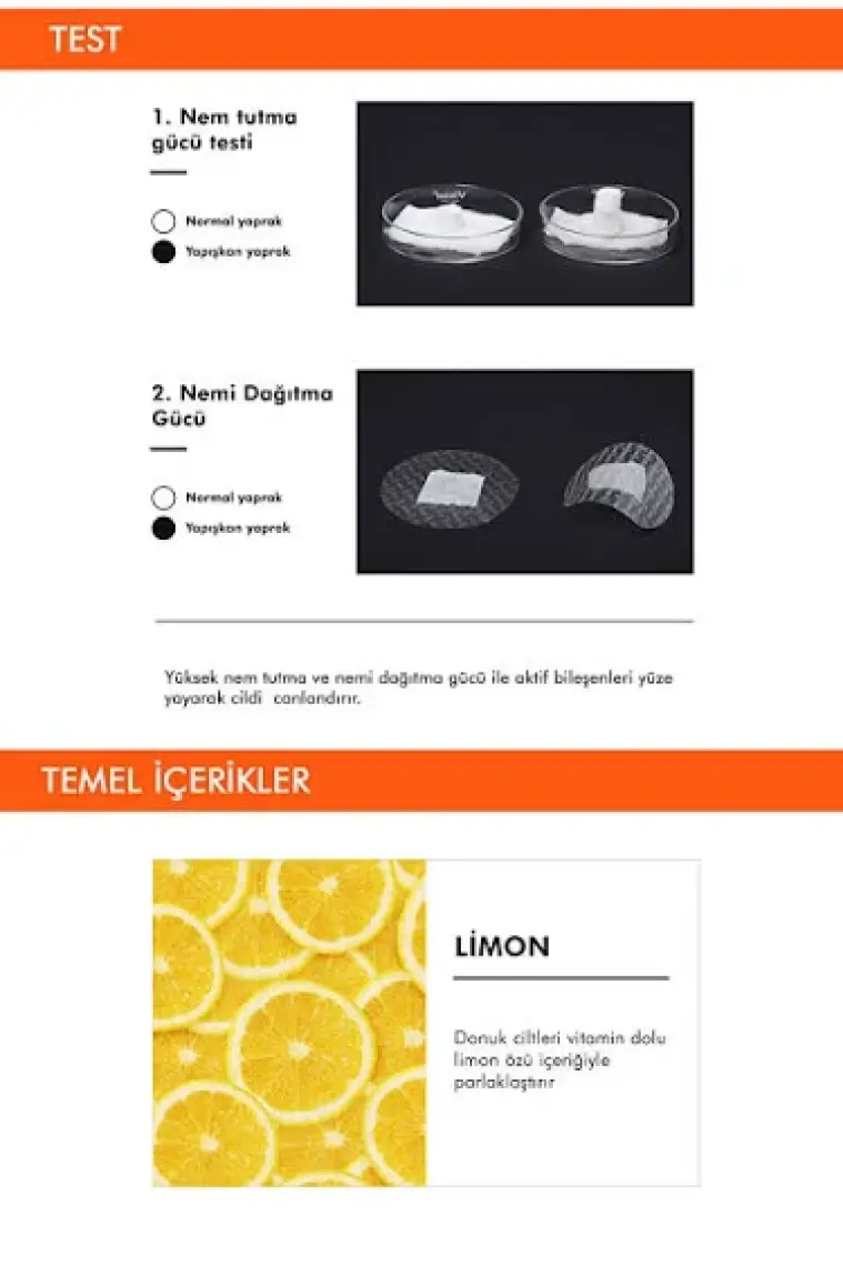MISSHA Koyu Ve Mat Ciltler Için Limon Içeren Yaprak (Lemon)