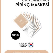Mjcare On Rice Extract Mask - Pirinç Özlü Yüz Maskesi 10'lu