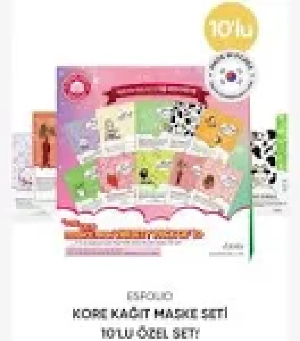 10 Lu Kore Maske Seti Kutu Içinde Esfolio Pure Skin Korean Mask Variety Pack