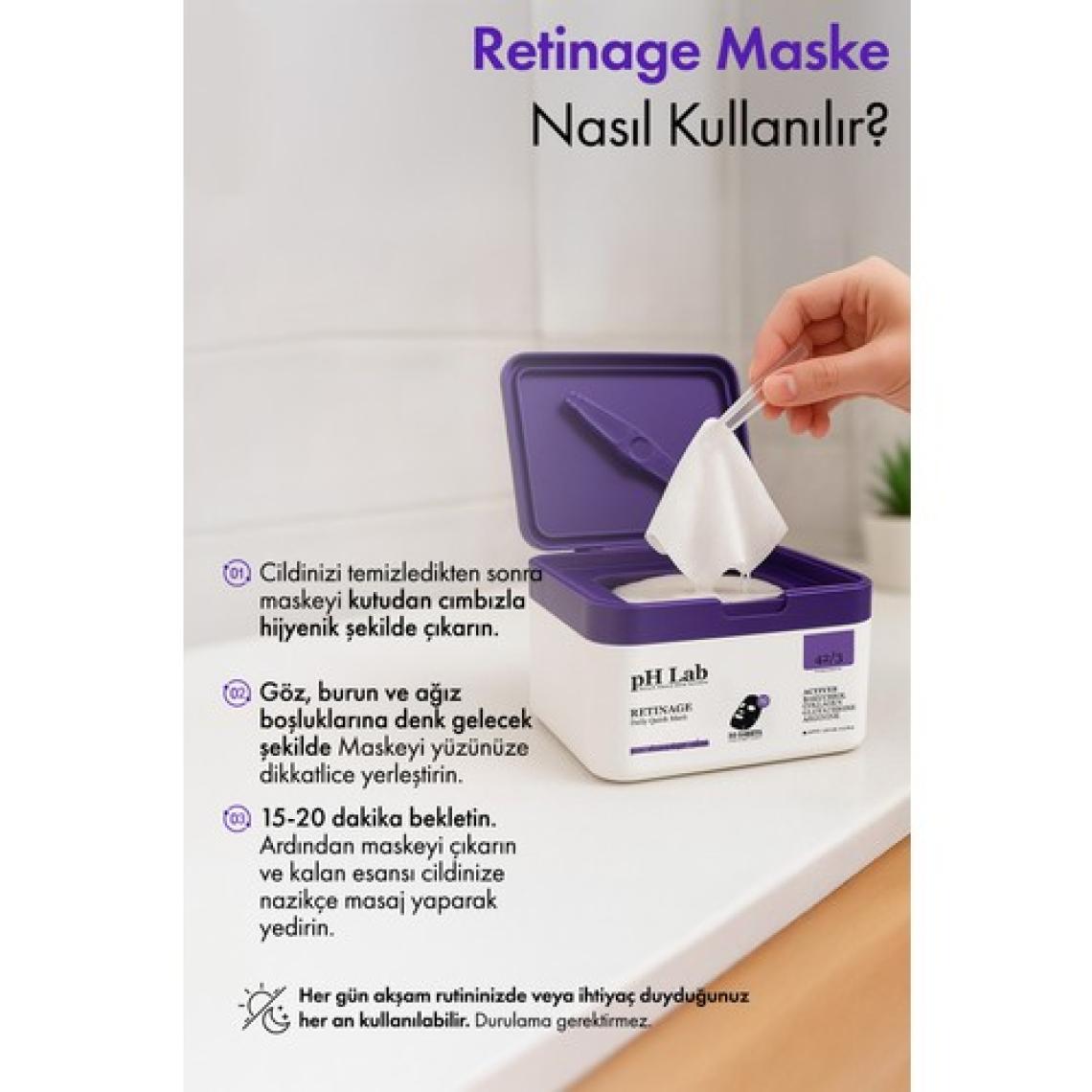 Phlab Retinage Daily Quick Günlük 30'lu Maske
