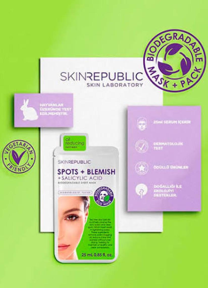 Skin Republic Spots +Blemish Yüz Maskesi 25 ml