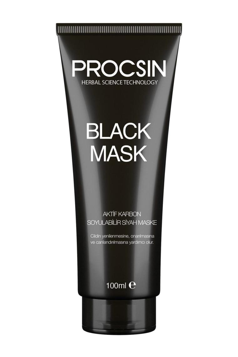 PROCSIN Siyah Nokta Giderici Aktif Kömürlü Siyah Maske 100 ML