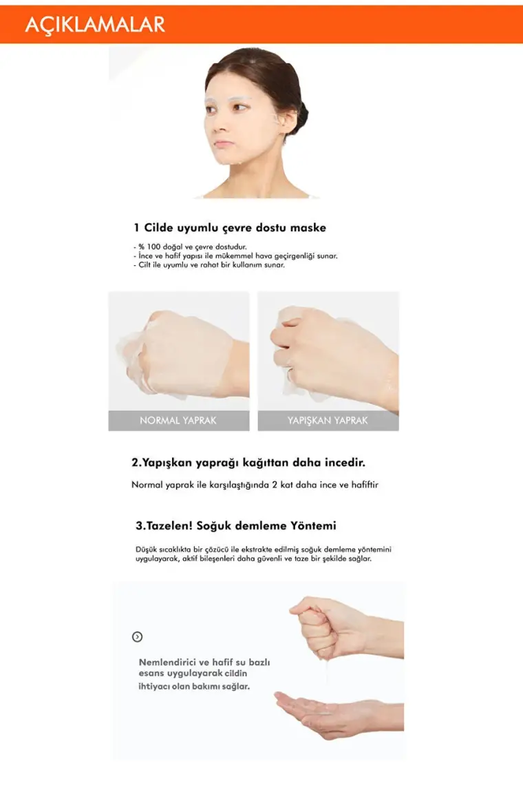 MISSHA Patates Özlü Aydınlık Görünüm Sunan Yaprak Maske (1ad) Airy Fit Sheet Mask Potato