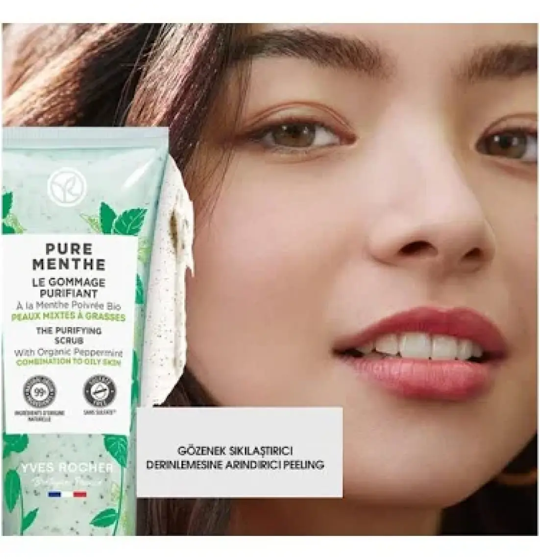 Karma-Yağlı-Sivilce Eğilimli Cilt, Arındırıcı, Temizleyici, Prebiyotik Yüz Peeling-Pure Menthe-75ml