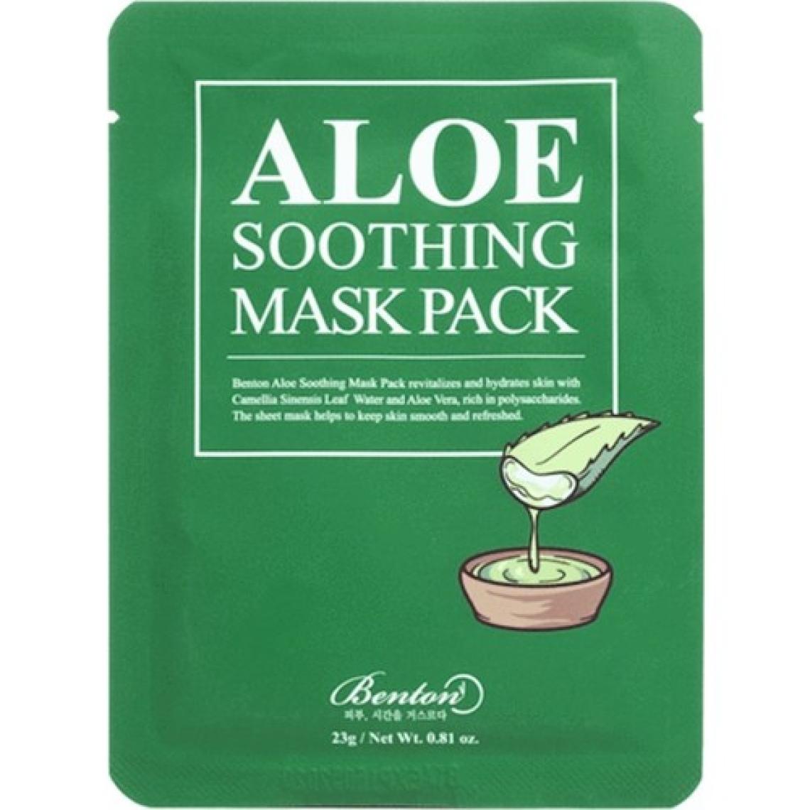 Benton Aloe Soothing Mask Pack - Aloe Yatıştırıcı Kağıt Maske