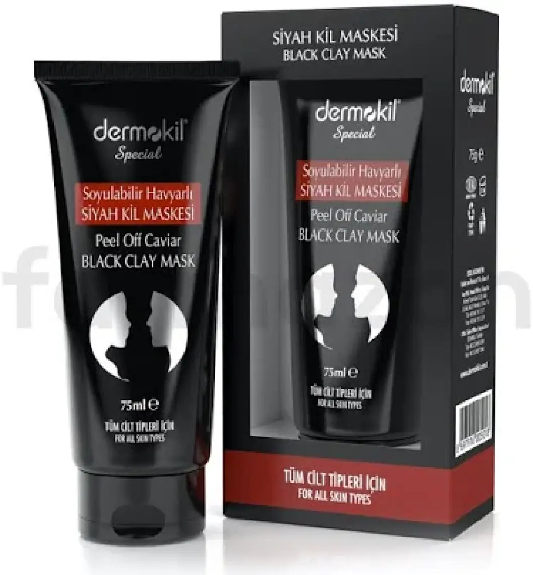 Dermokil Soyulabilir Havyarlı Siyah Kil Maskesi 75 Ml