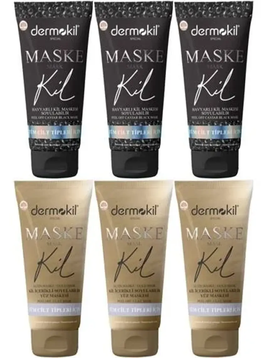 Dermokil Soyulabilir Havyarlı Siyah Kil Maskesi 75 Ml