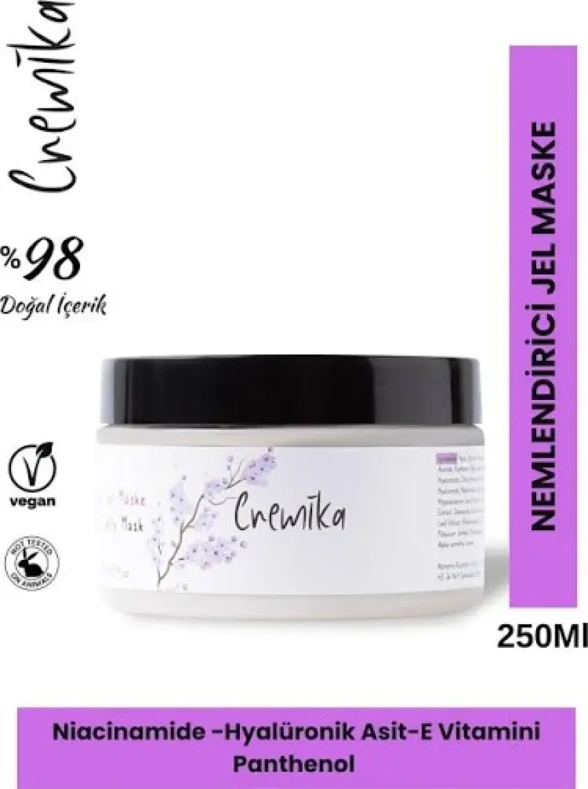 Cremika Cica Jel Maske, Bariyer Onarıcı 5D Hyaluronik Asit 250 ml