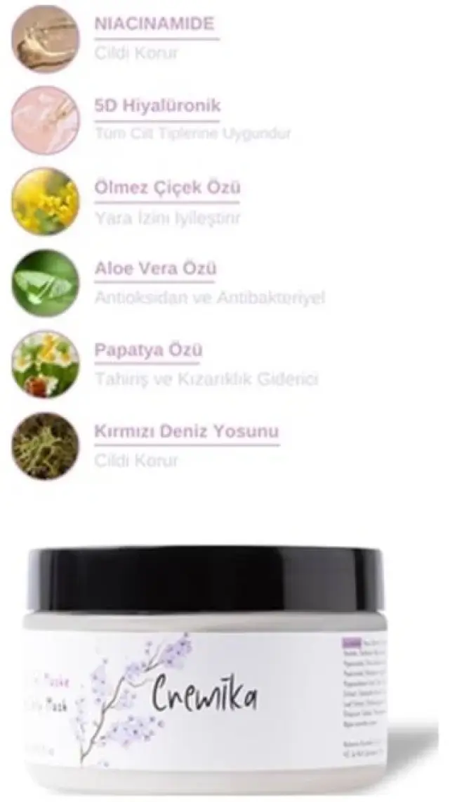 Cremika Cica Jel Maske, Bariyer Onarıcı 5D Hyaluronik Asit 250 ml