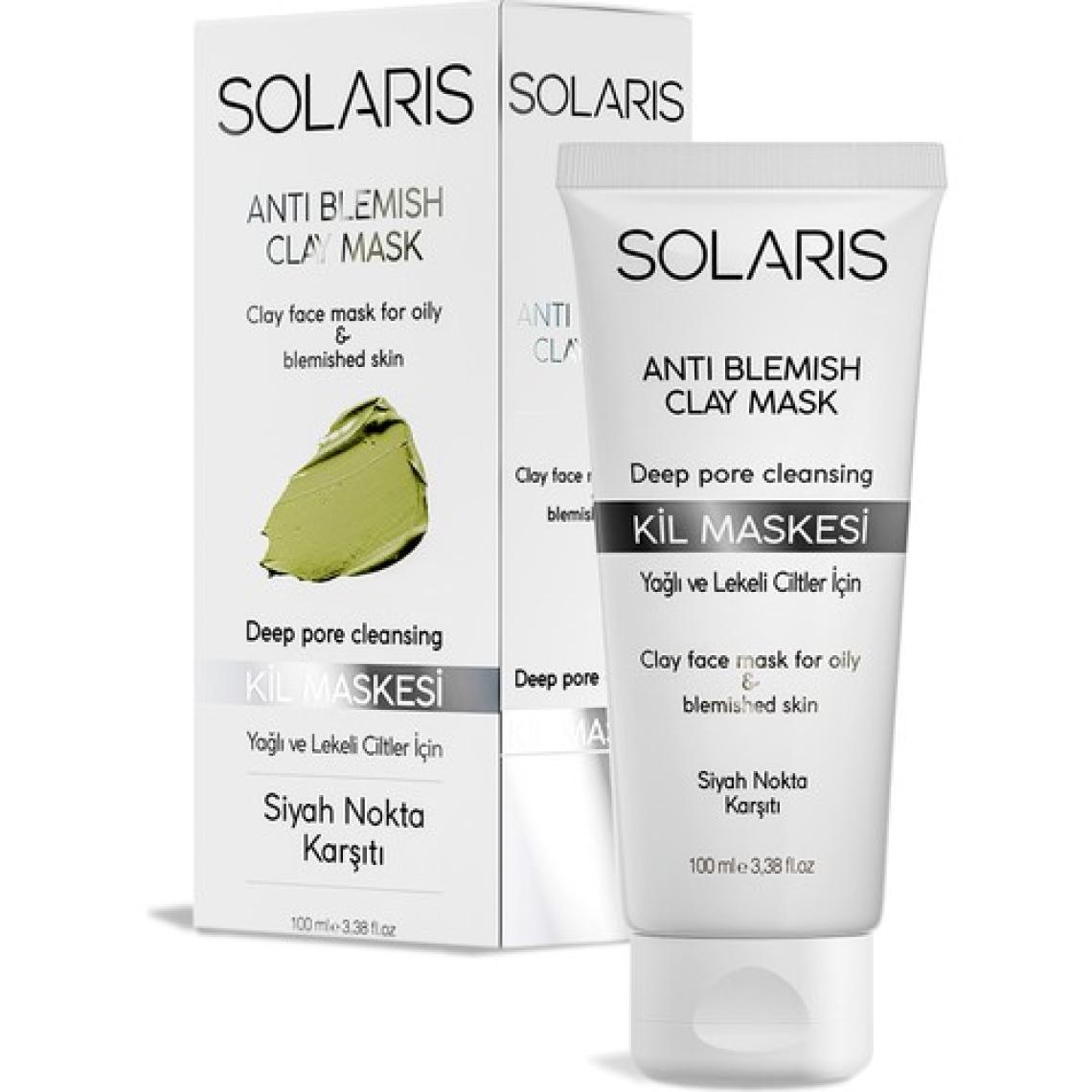 Solaris Kil Maskesi Yağlı ve Lekeli Ciltler İçin 100 ml