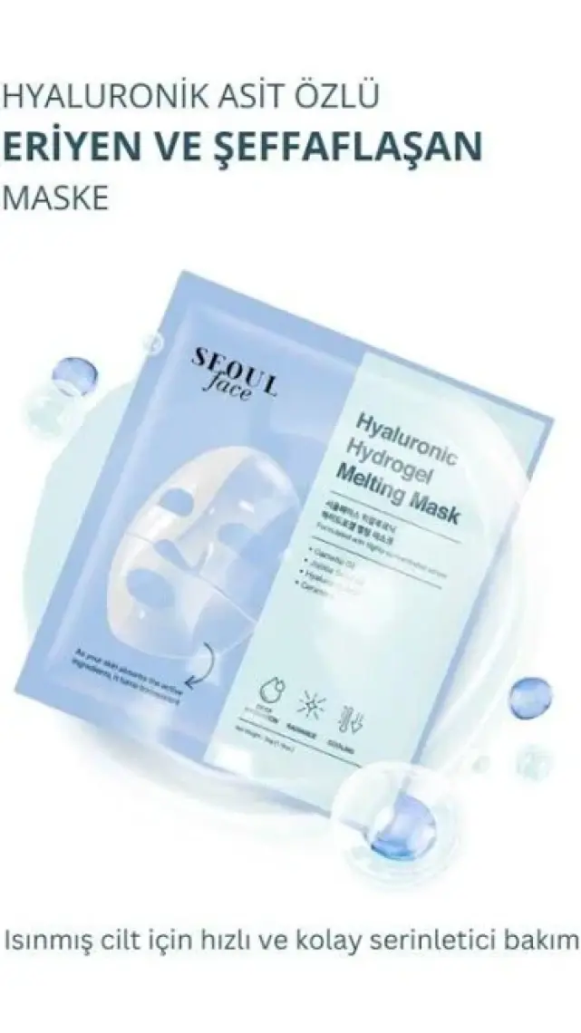 Dermal Seoulface Hyalüronik Asit Hydrojel Şeffaflaşan Eriyen Maske 34g