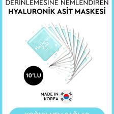 Mjcare On Hyaluronic Acid Mask - Hyalüronik Asit Özlü Yüz Maskesi 10'lu