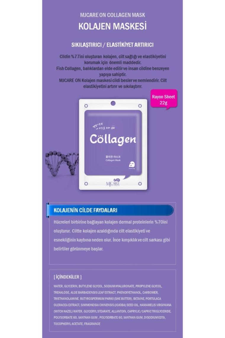 Mjcare On Collagen Mask Kolajen Özlü Yüz Maskesi