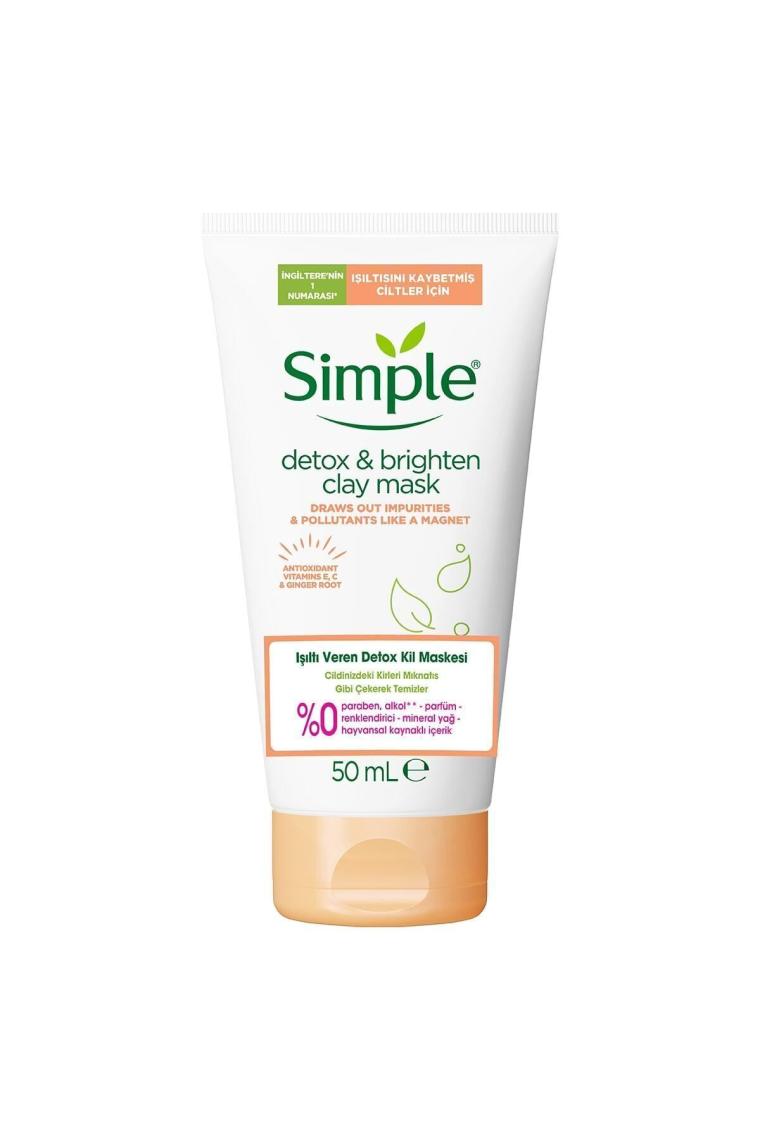 Simple Protect & Glow Kil Maskesi Detox Işıltı veren 50 ML