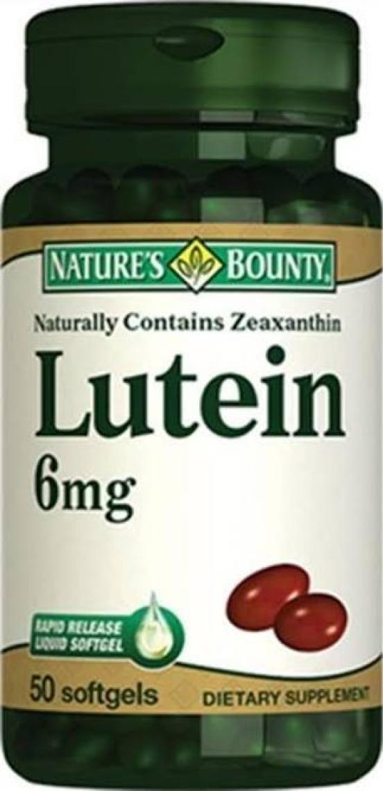 Natures Bounty Lutein 6 Mg 50 Softgels