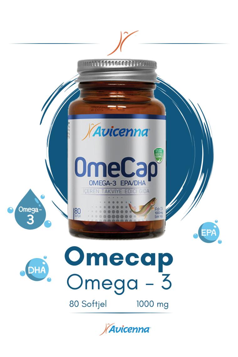 Avicenna Omecap Omega-3 80 soft jel