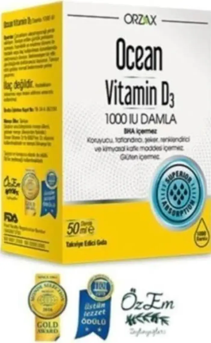 Ocean Vitamin D3 1000 IU Damla 50 ml