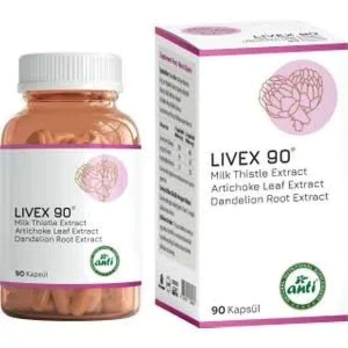 Anti Livex 90® Enginar Ekstresi & Deve Dikeni Ekstresi & Dandelion Ekstresi