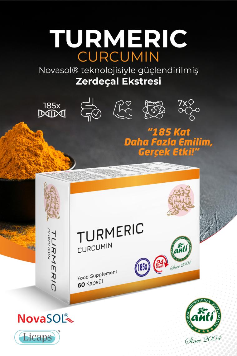 Anti Turmeric Extract Licaps® Novasol® Curcumin(185x Daha İyi Emilim)