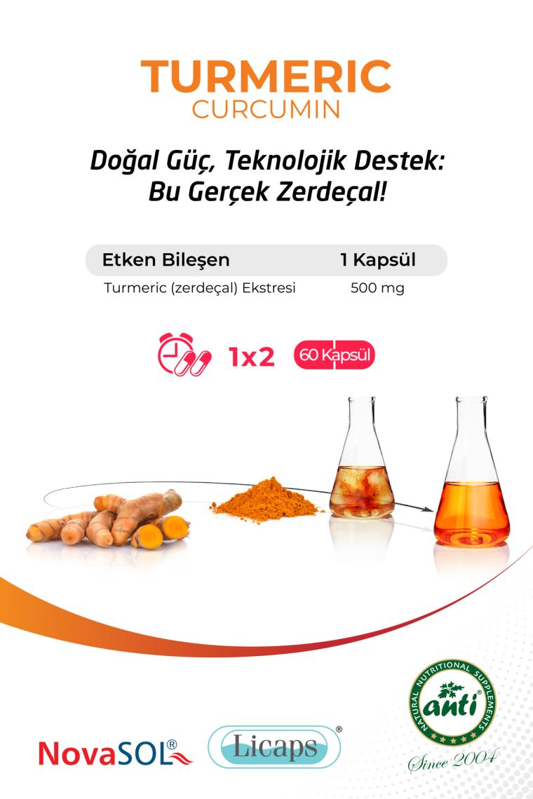 Anti Turmeric Extract Licaps® Novasol® Curcumin(185x Daha İyi Emilim)
