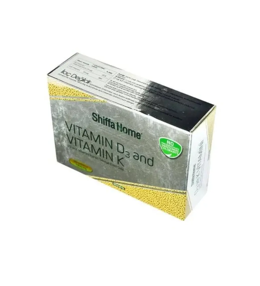 Shiffa Home Bitkisel D3 ve K2 Vitamini 1300 mg Kapsül