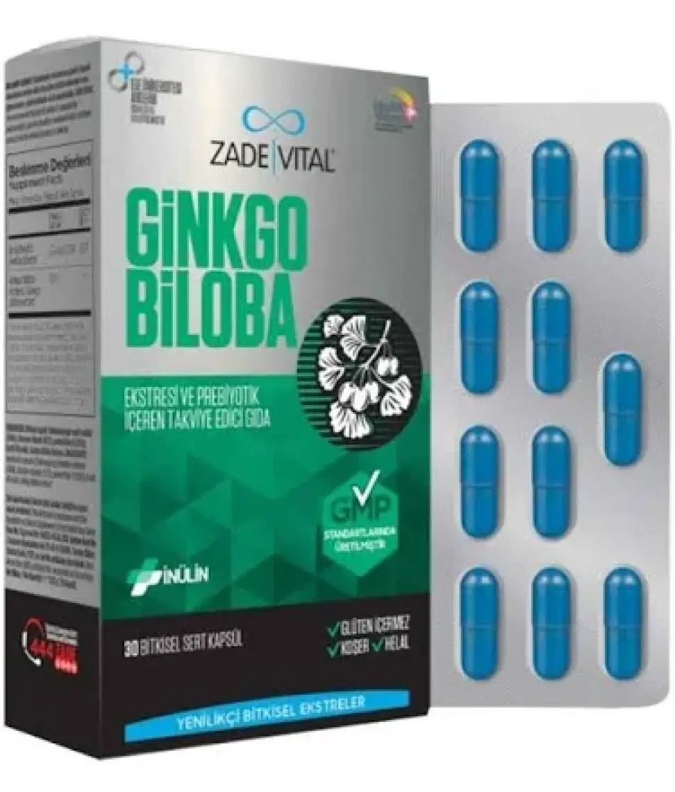 Zade Vital Ginkgo Biloba 30 Kapsül