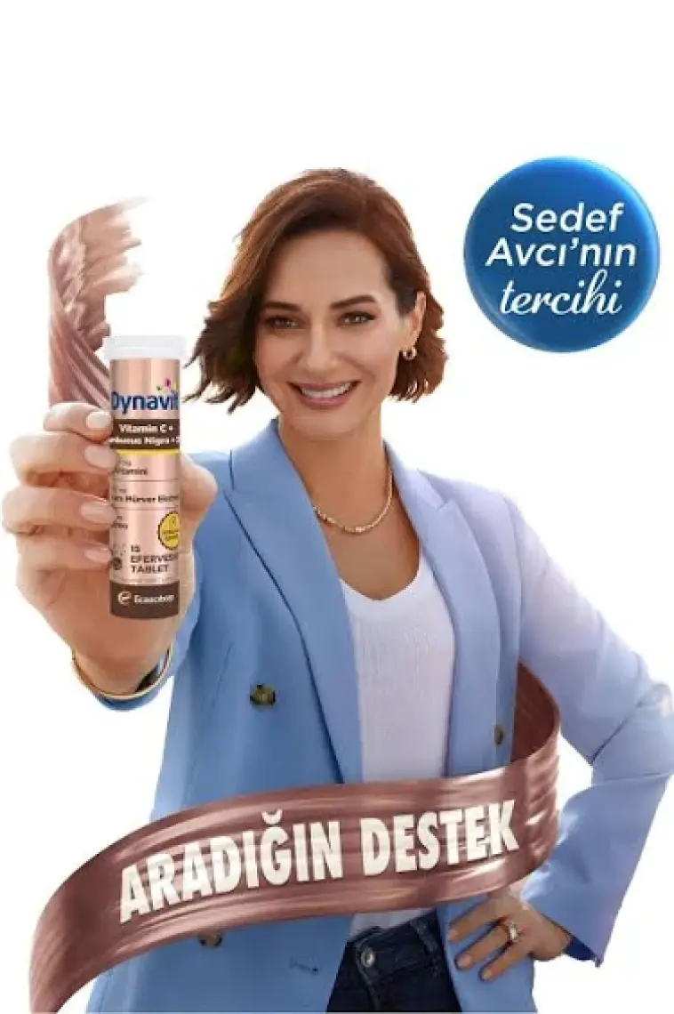 Dynavit C Vitamini, Sambucus Nigra ve Çinko 15 Efervesan Tablet - C Vitamini, Kara Mürver Ekstresi, Çinko