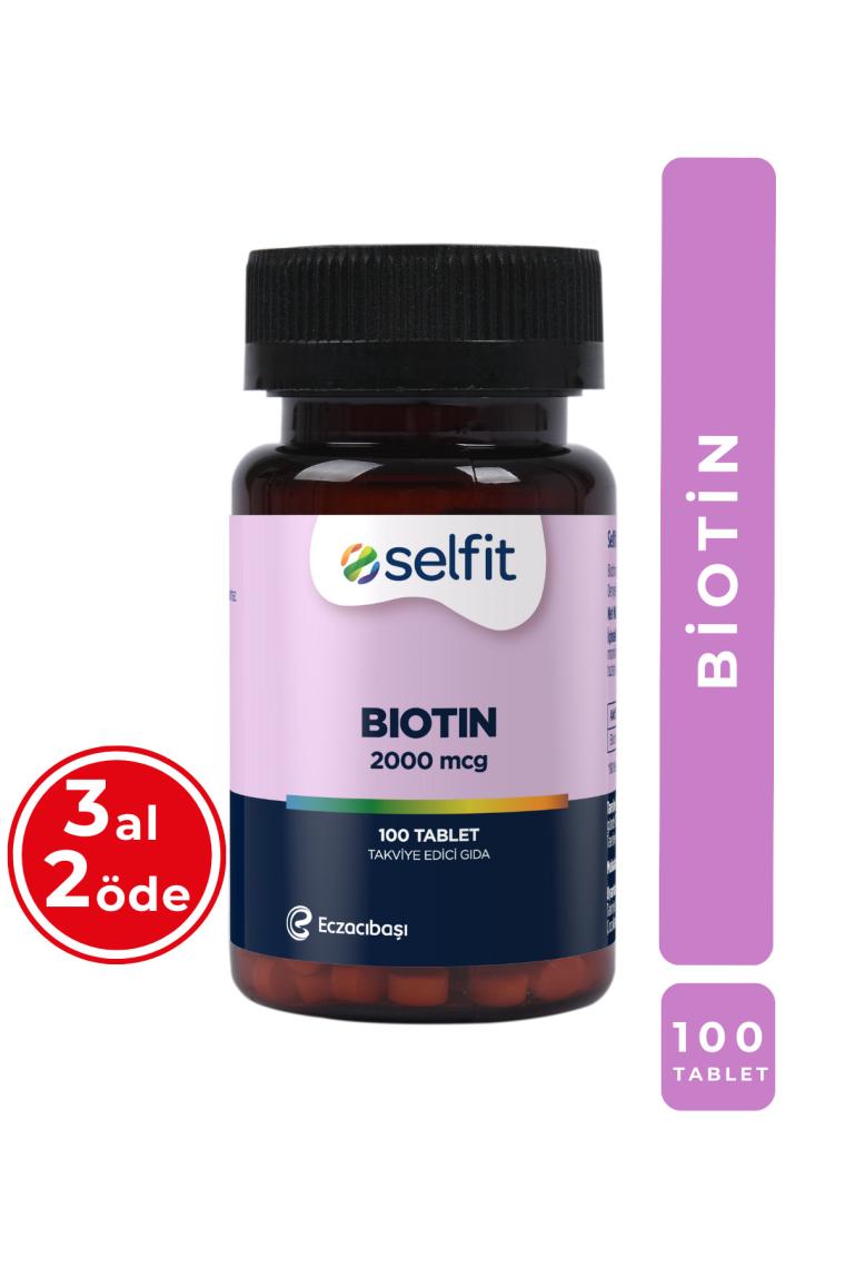 Selfit Biotin 2000 Mcg 100 Tablet