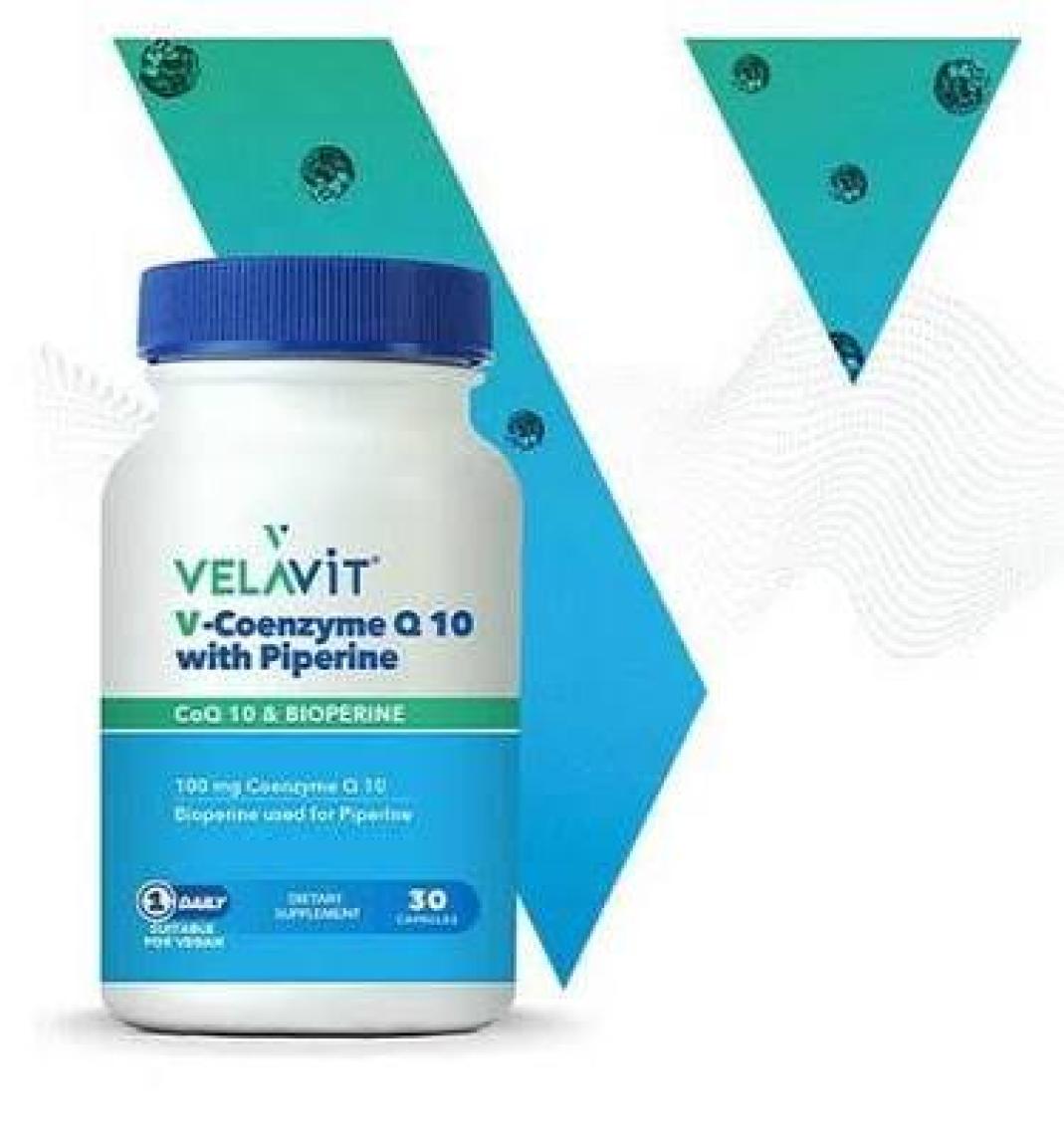 Velavit V-Coenzyme Q10 With Piperine 30 Kapsül