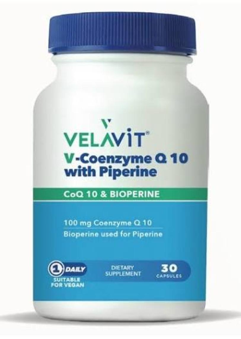 Velavit V-Coenzyme Q10 With Piperine 30 Kapsül