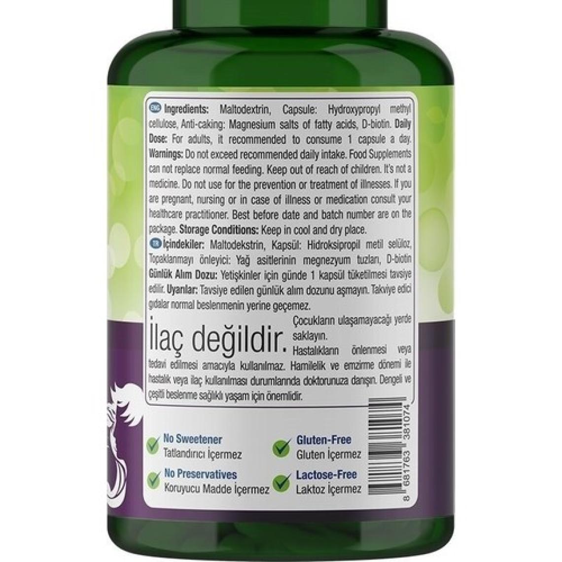 Nature's Supreme Biotin 5000 Mcg 120 Kapsül