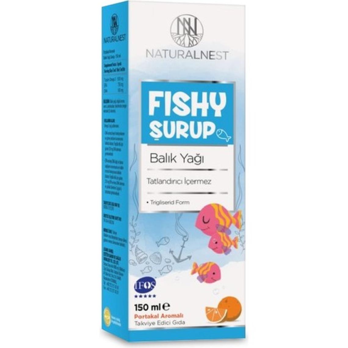Naturalnest Fishy Portakal Aromalı Balık Yağı Şurup