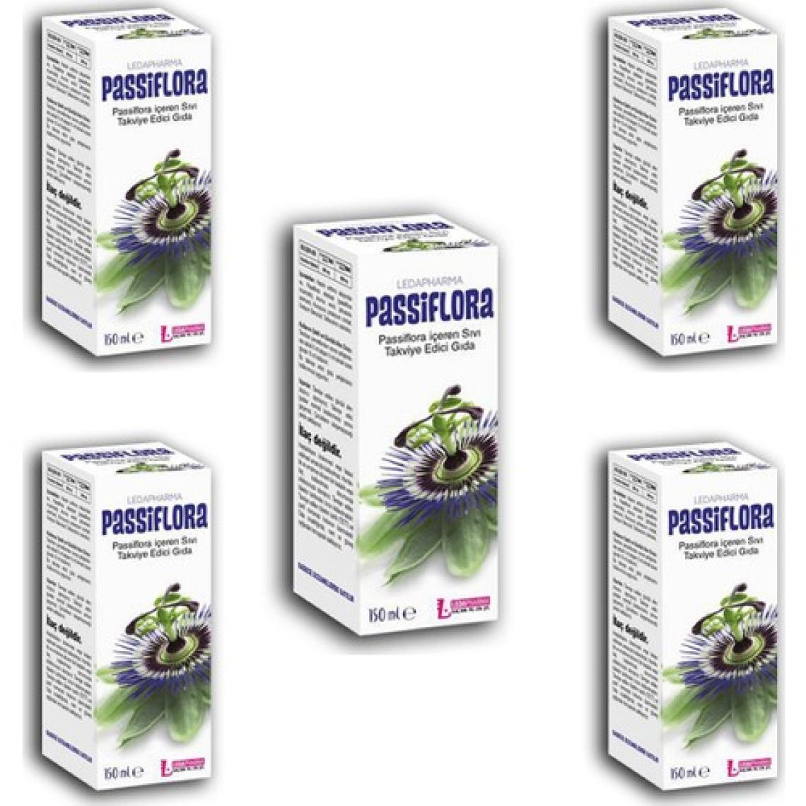 Ledapharma Passiflora Sıvı Takviye Edici Gıda Şurup 150 ml x 5 Adet