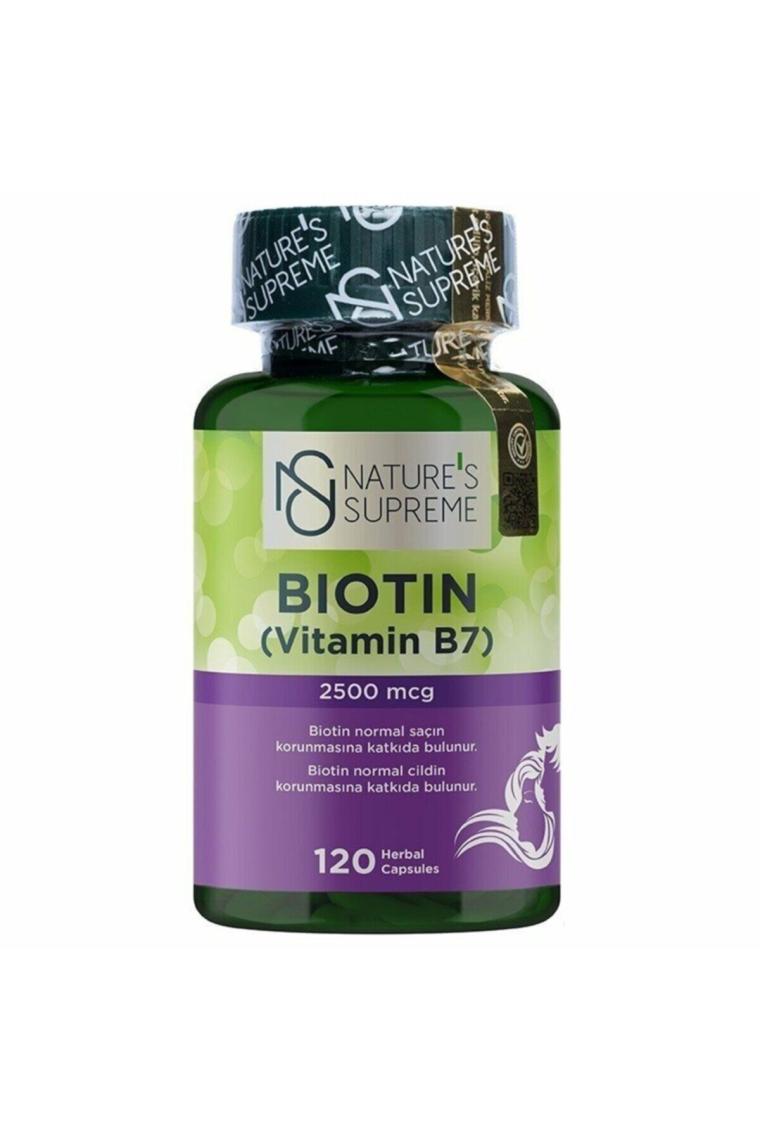 Nature's Supreme Biotin 2500 Mcg 120 Kapsül