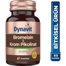 Dynavit Bromelain & Krom Pikolinat 60 Bitkisel Kapsül - Bromelain, Krom Pikolinat