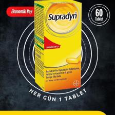 Supradyn Daily 60 Film Kaplı Tablet | Koenzim Q10, Multivitamin Ve Mineral Içeren Takviye Edici Gıda