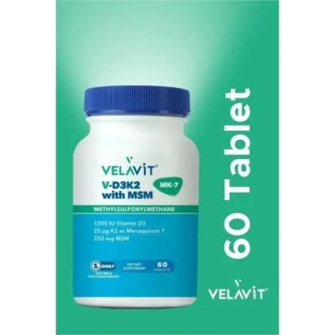 Velavit V-D3k2 With Msm 60 Tablet