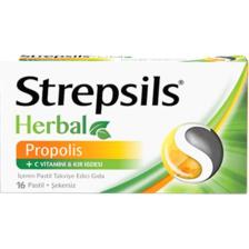 Strepsils Herbal Propolisli 16 Adet Pastil