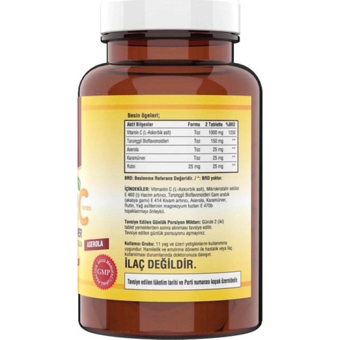 Ncs ® Ester C Vitamini 1000 Mg Kara Mürver 60 Tablet Vitamin C