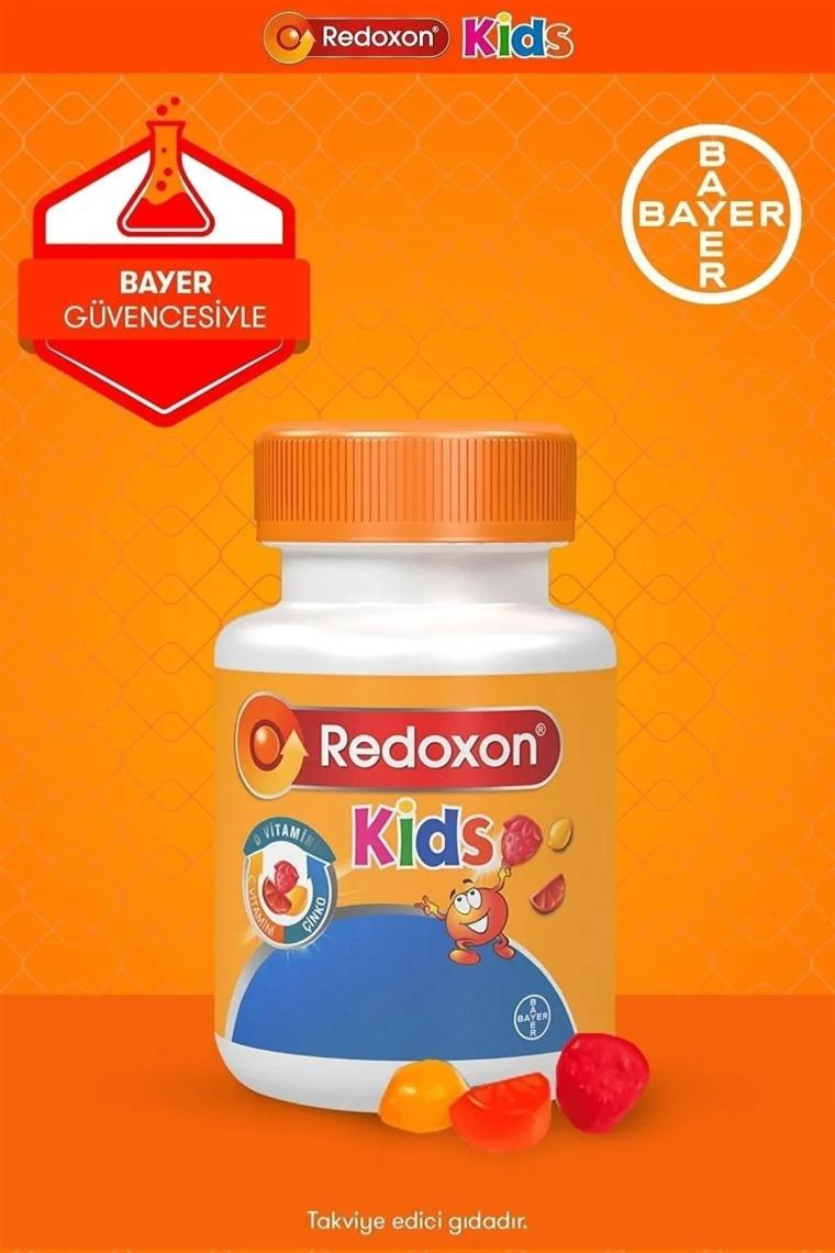 Redoxon Kids C Vitamini D Vitamini ve Çinko İçeren Çiğnenebilir Tablet 60 Adet