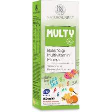 Naturalnest Multy Şurup Balık Yağı Vitamin Mineral İçeren Takviye Edici Gıda