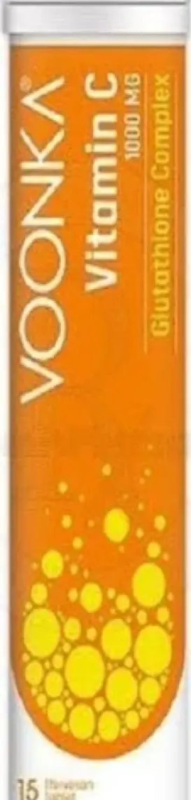 Voonka Vitamin C Glutathione Complex 15 Efervesan Tablet