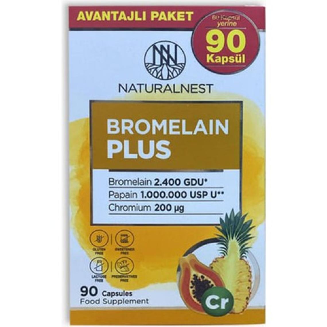 Naturalnest Bromelain Plus 90 Kapsül