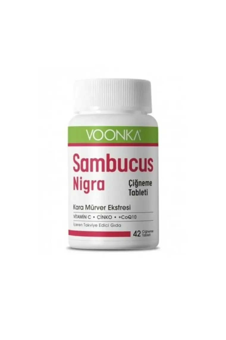 Voonka Voonkasambucus Nigra 42 Çiğneme Tablet