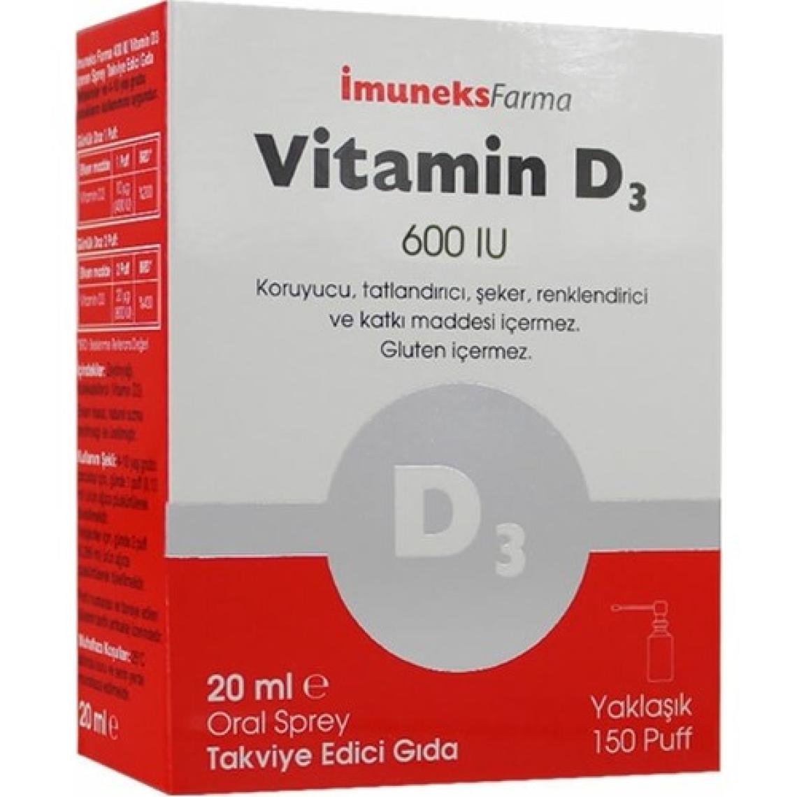 Imuneks Vitamin D3 600 Iu 20 ml Sprey